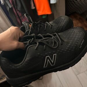 New Balance Men's Black Sneakers. Safety steel toe shoes, brand new.